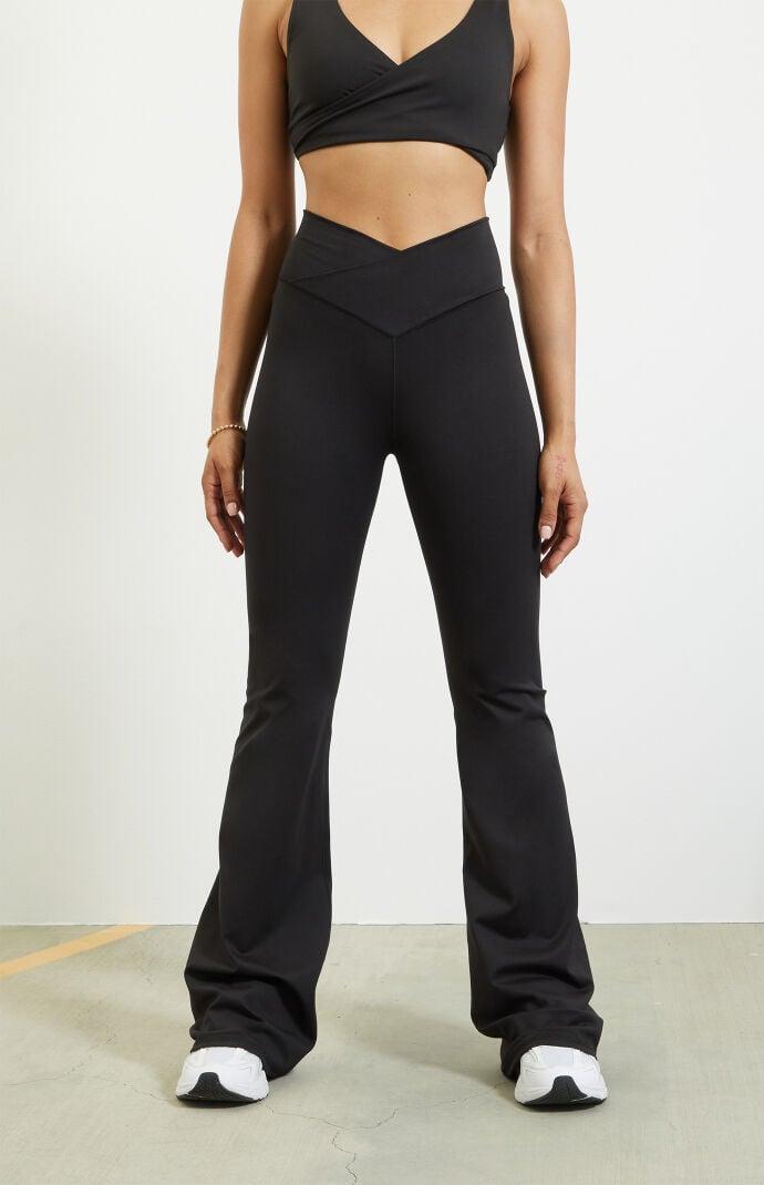 PAC 1980 Women's PAC WHISPER Active Crossover Flare Yoga Pants Product Image