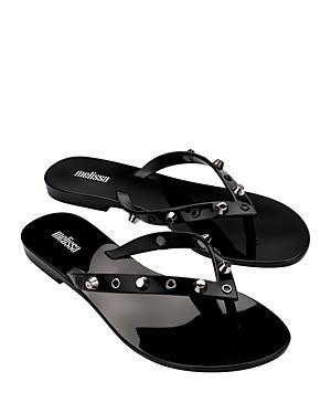 Melissa Womens Studded Slip On Thong Flip Flop Sandals Product Image