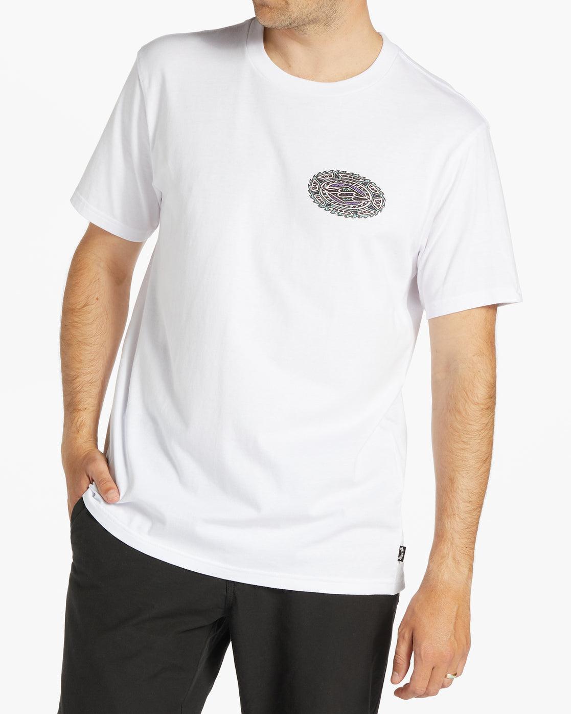 Crayon Wave T-Shirt - White Male Product Image