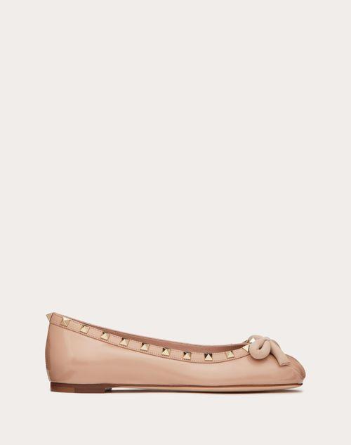 ROCKSTUD PATENT LEATHER BALLERINA Product Image