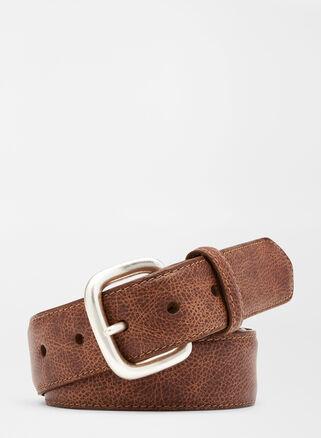 Peter Millar Mens Pilot Mill Leather Belt | Color: Whiskey | Size: 44 Product Image