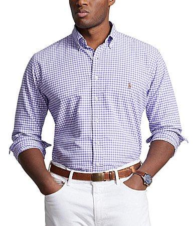 Polo Ralph Lauren Big  Tall Gingham Oxford Long Sleeve Woven Shirt Product Image