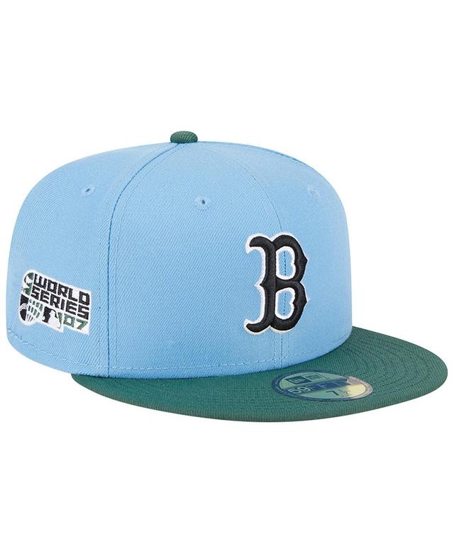 Mens New Era Sky Blue Boston Red Sox 2007 World Series 59FIFTY Fitted Hat - Sky Blue Product Image