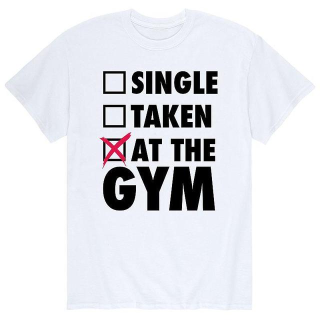 Mens Single Taken At Gym Checklist Tee Product Image