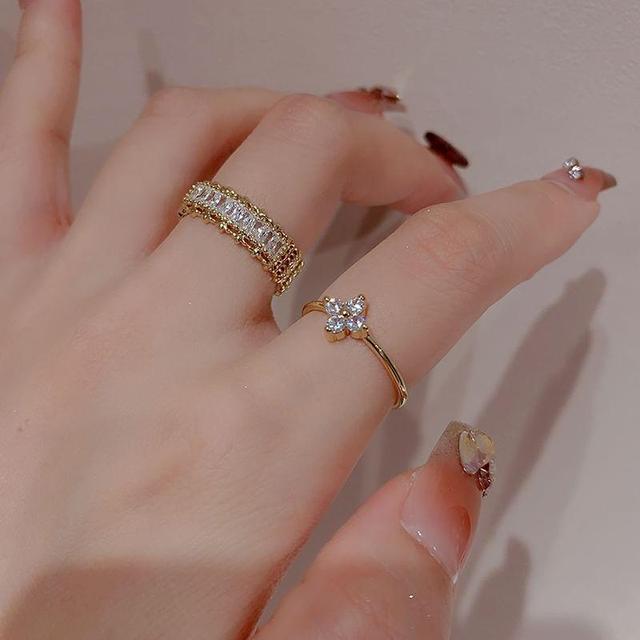 CZ Clover Ring Product Image