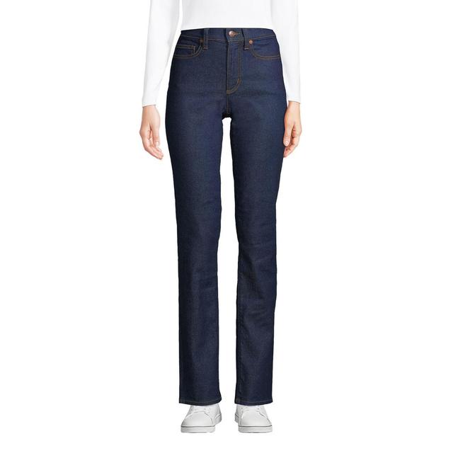 Womens Tall Lands End Recover High-Rise Straight-Leg Jeans Product Image