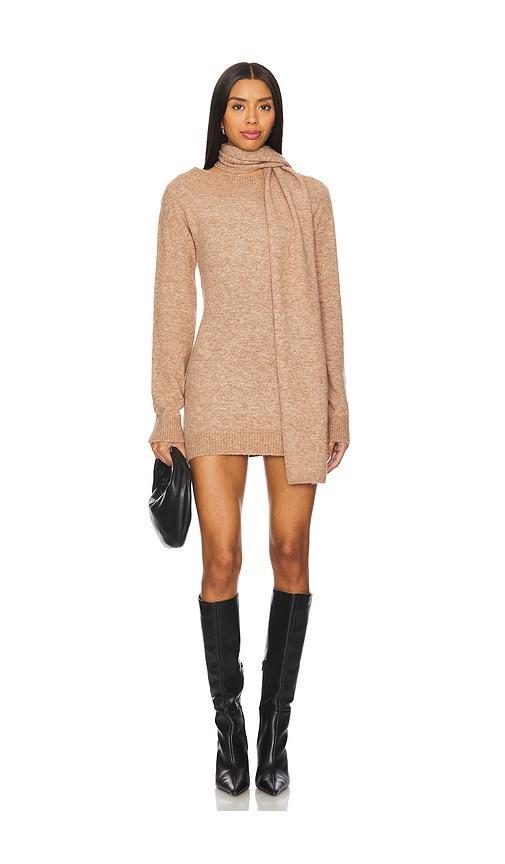 Lovers and Friends Etta Sweater Dress in Oat Brown product image