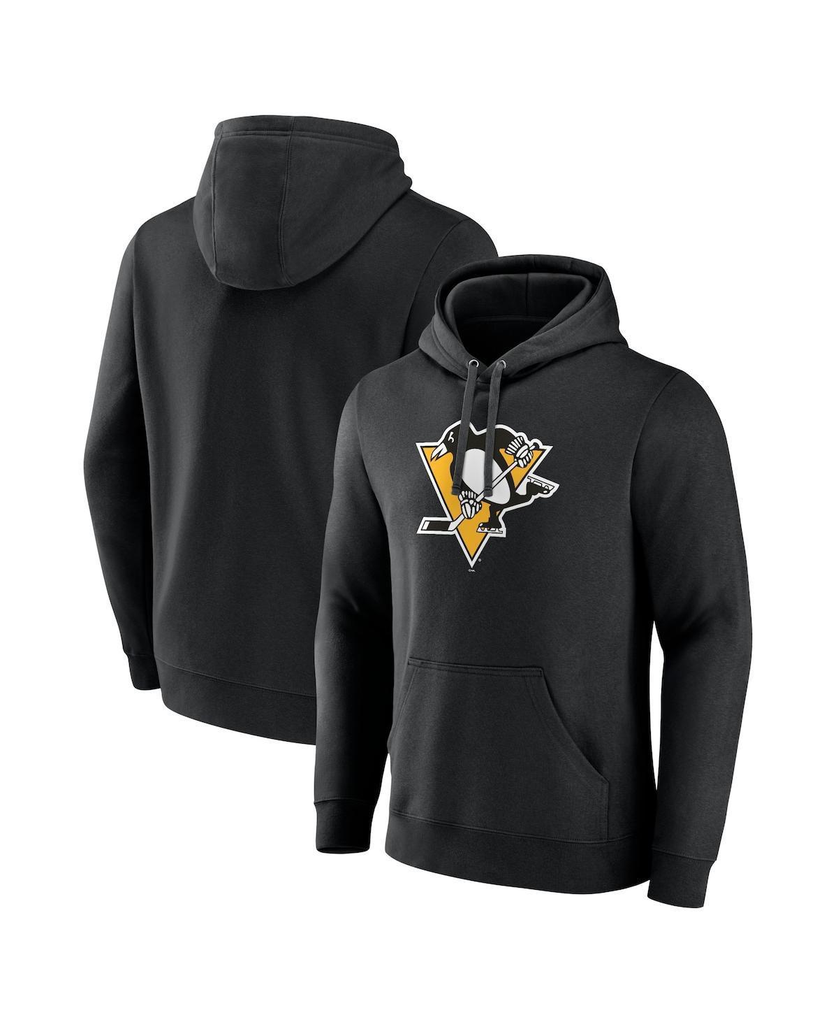 Mens Fanatics Black Pittsburgh Penguins Primary Logo Pullover Hoodie Product Image