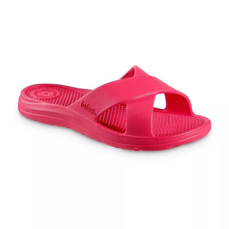 totes Womens Everywear Cross Slide Sandals Product Image