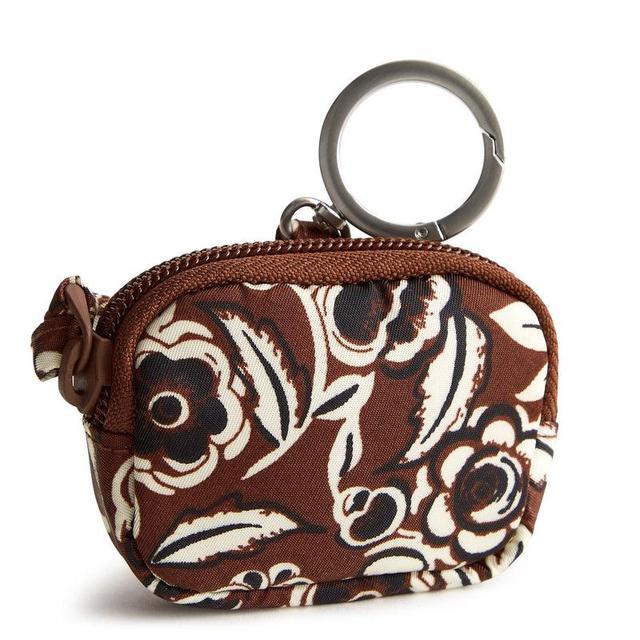 Vera Bradley Bag Charm for AirPods Women in Bubbly Flowers Cinnamon Brown Product Image