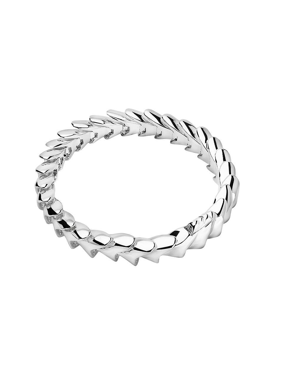 Mens pico Large Hinged Sterling Silver Bracelet Product Image