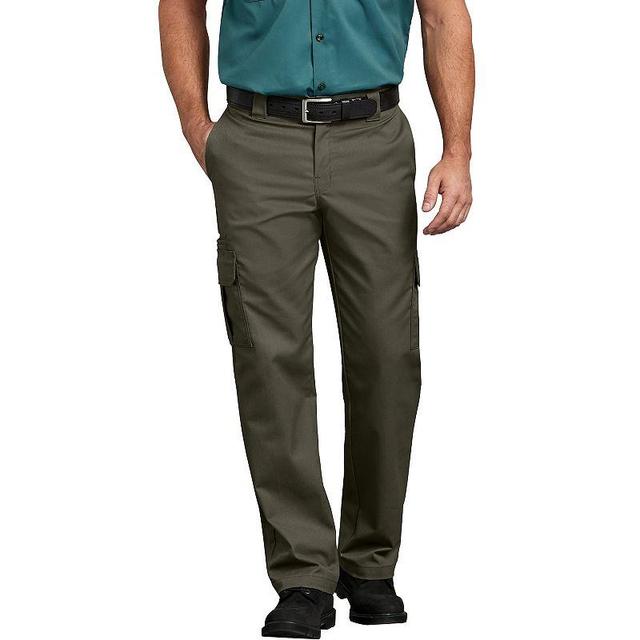 Mens Dickies FLEX Regular-Fit Straight-Leg Cargo Pants Green Product Image