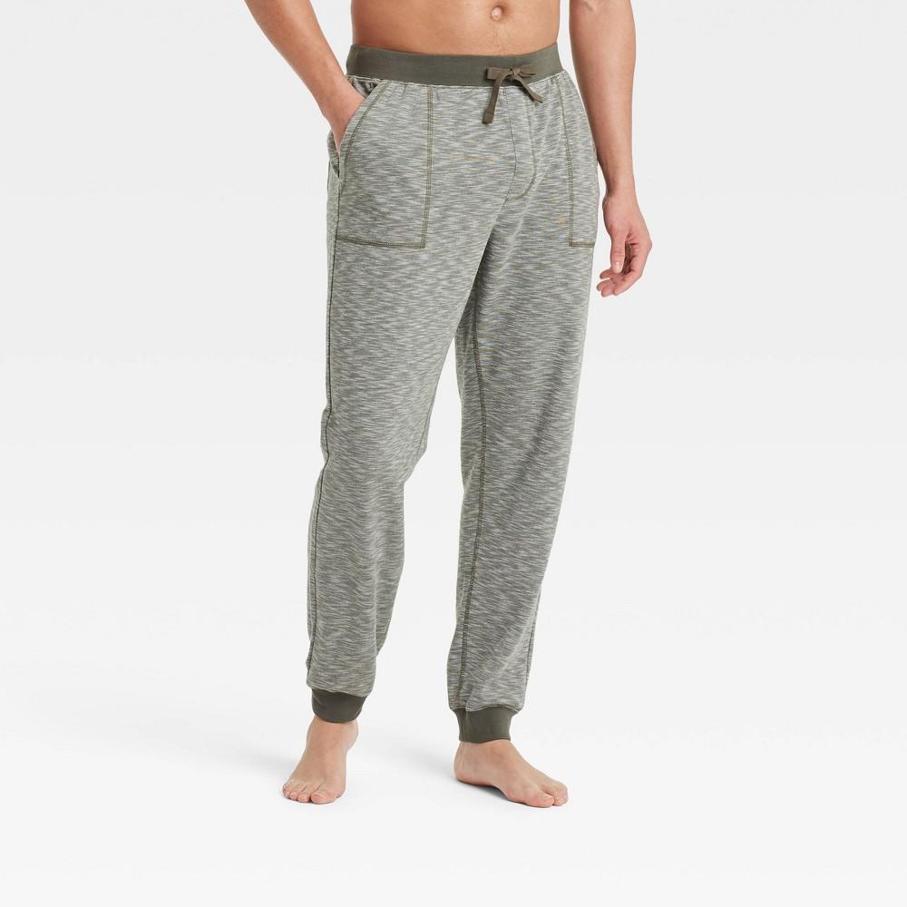 Mens Double Weave Jogger Pajama Pants - Goodfellow & Co Green XXL Product Image