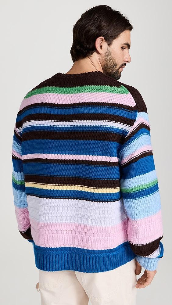 JW Anderson Multi Stripe Crew Neck Sweater | Shopbop Product Image