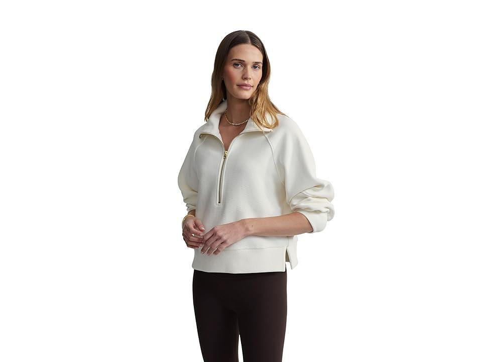 Varley Milano Half Zip Sweat (Ivory) Women's Sweater Product Image