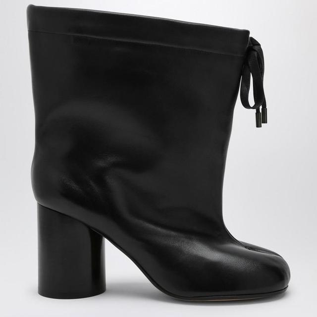 Drawstring Tabi Bootie In Black Product Image