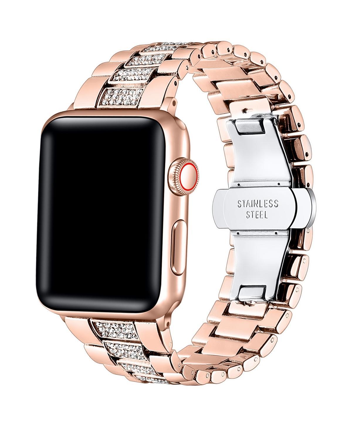 Posh Tech Womens Kristina Rose Gold Stainless Steel Band for Apple Watch Size-42mm,44mm,45mm,49mm Product Image