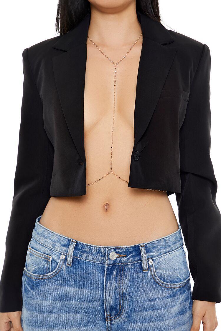 Rhinestone Caged Body Chain | Forever 21 Product Image