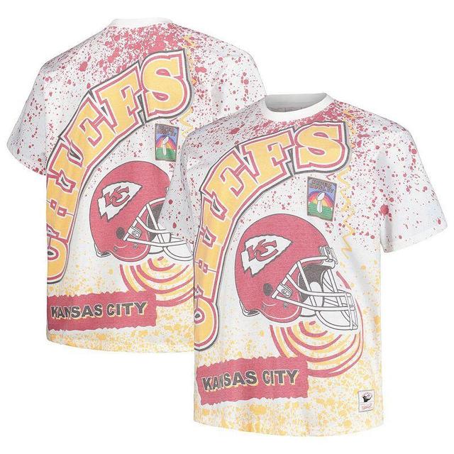 Mens Mitchell & Ness Kansas City Chiefs Big & Tall Allover Print T-Shirt Product Image