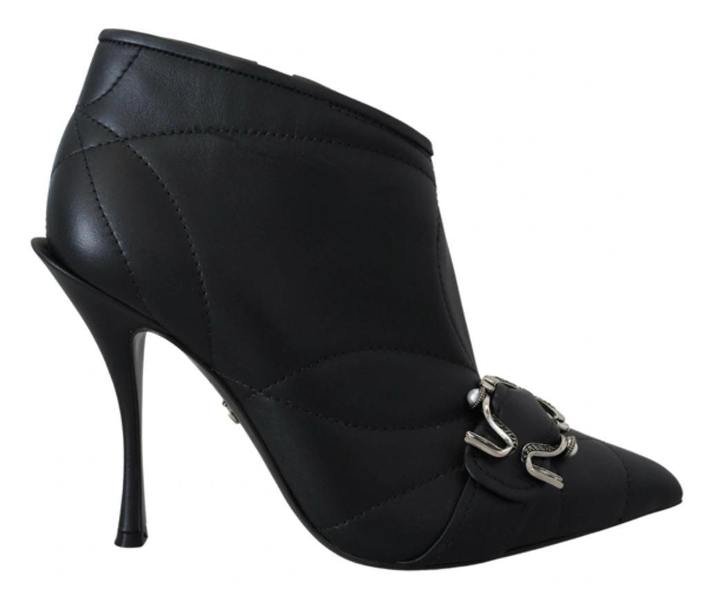 DOLCE & GABBANA Ankle Boots Devotion Leather Black product image