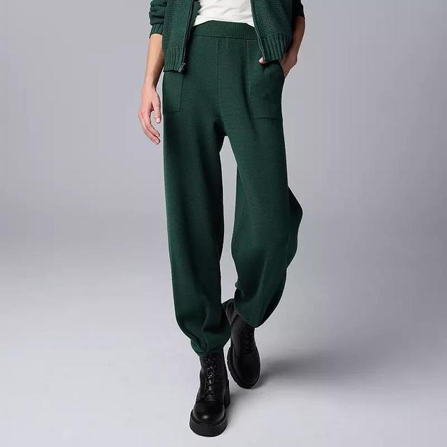 Womens Simply Vera Vera Wang Sweater Jogger Pants Product Image