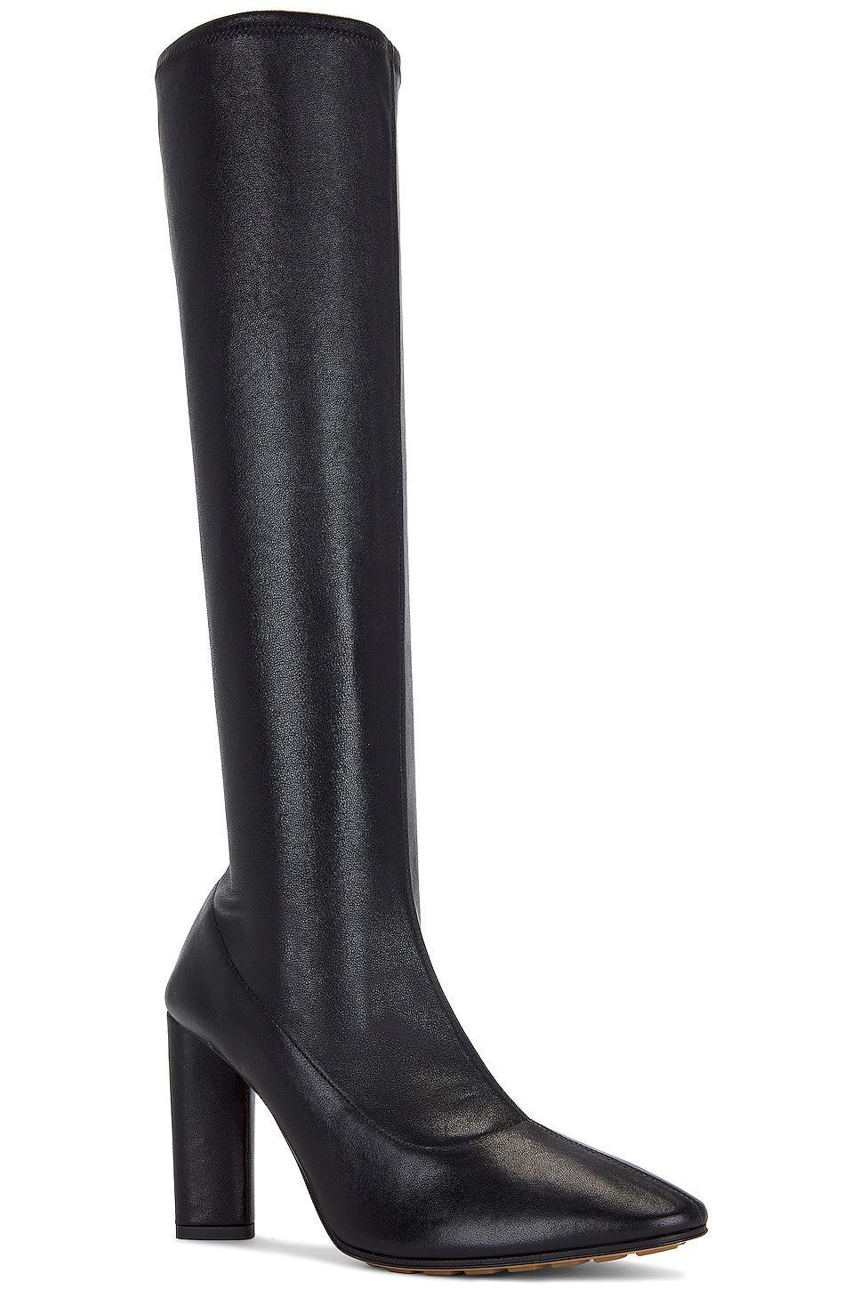 Bottega Veneta Tripod High Boot in Black - Black. Size 40 (also in 36, 38). Product Image