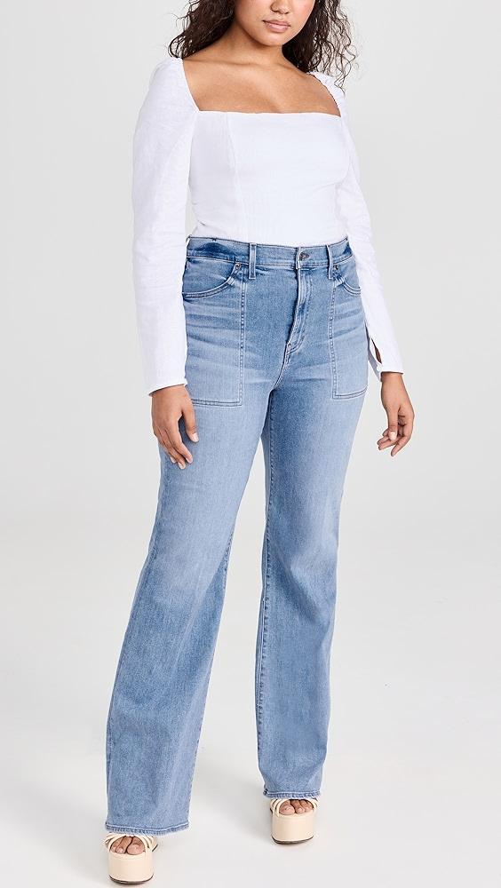 Veronica Beard Jean Crosbie Wide Leg Jeans | Shopbop Product Image