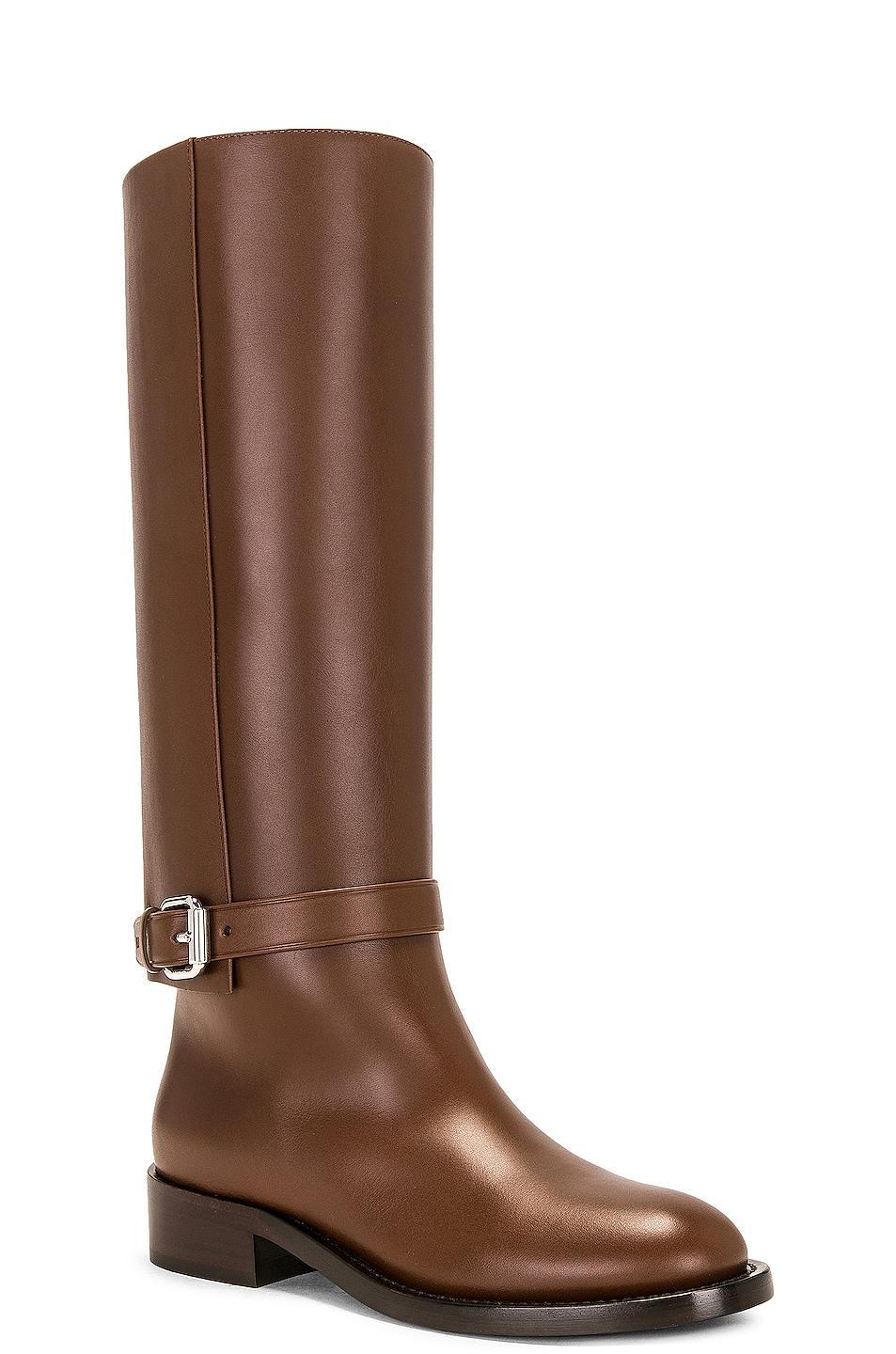 Burberry Emmett Tall Boot in Brown Product Image