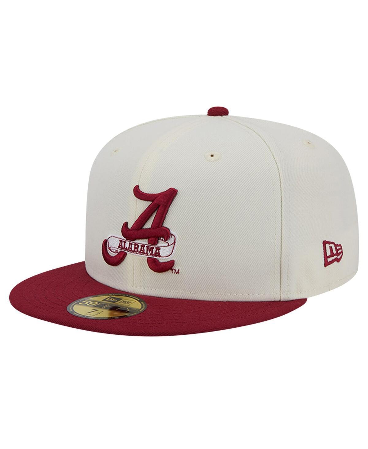 Mens New Era Alabama Crimson Tide Chrome Vintage 59FIFTY Fitted Hat Product Image