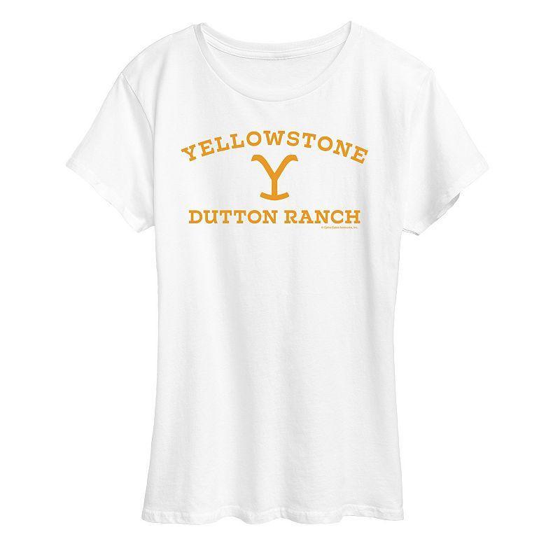 Womens Yellowstone Y Dutton Ranch Logo Graphic Tee, Girls Product Image