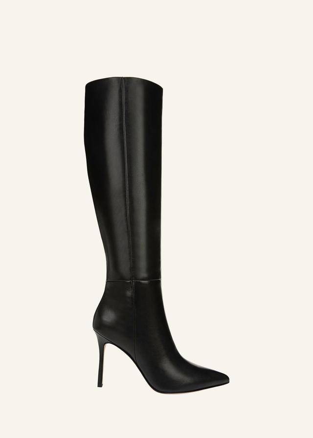 Womens Lisa Leather High-Heel Boots Product Image