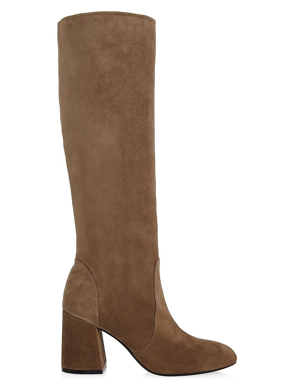 Stuart Weitzman Flare Block Heel Mid Calf Boot Product Image