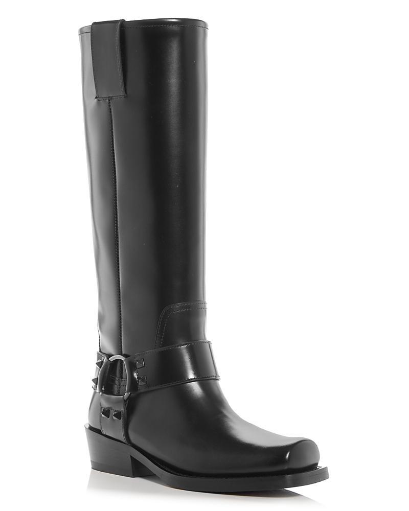 Valentino Garavani Womens Rockstud Biker Boots Product Image