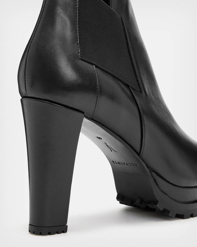 Sarris Heeled Leather Boots Product Image