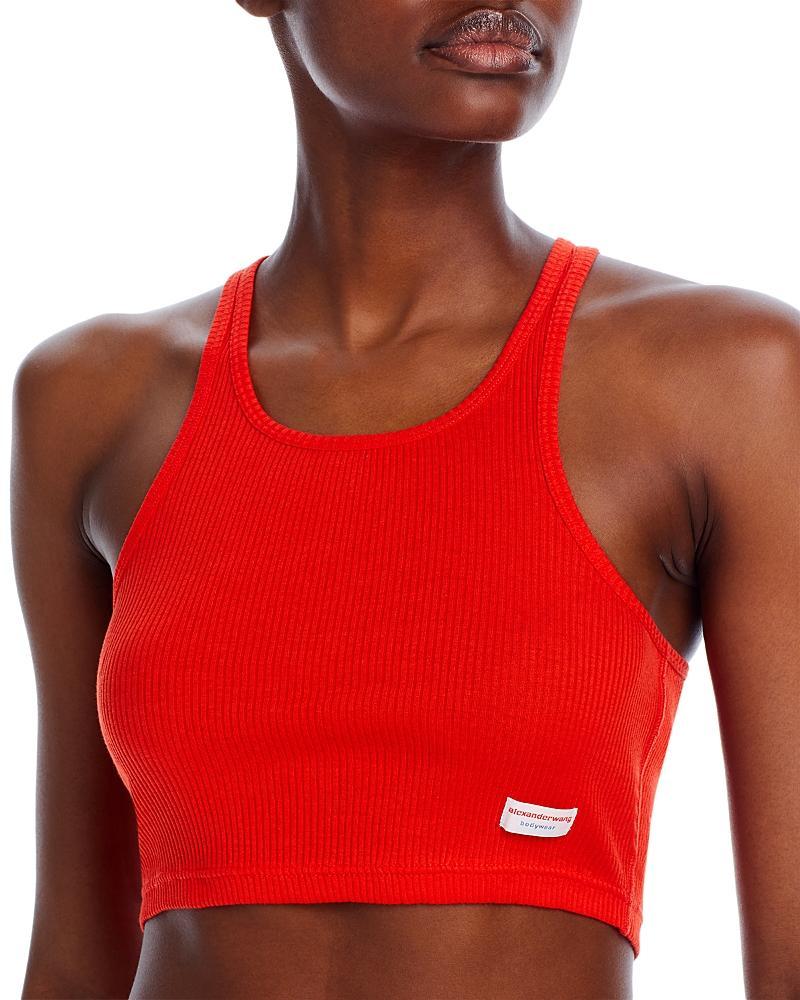 Alexander Wang Cropped Classic Racer Tank Top Product Image