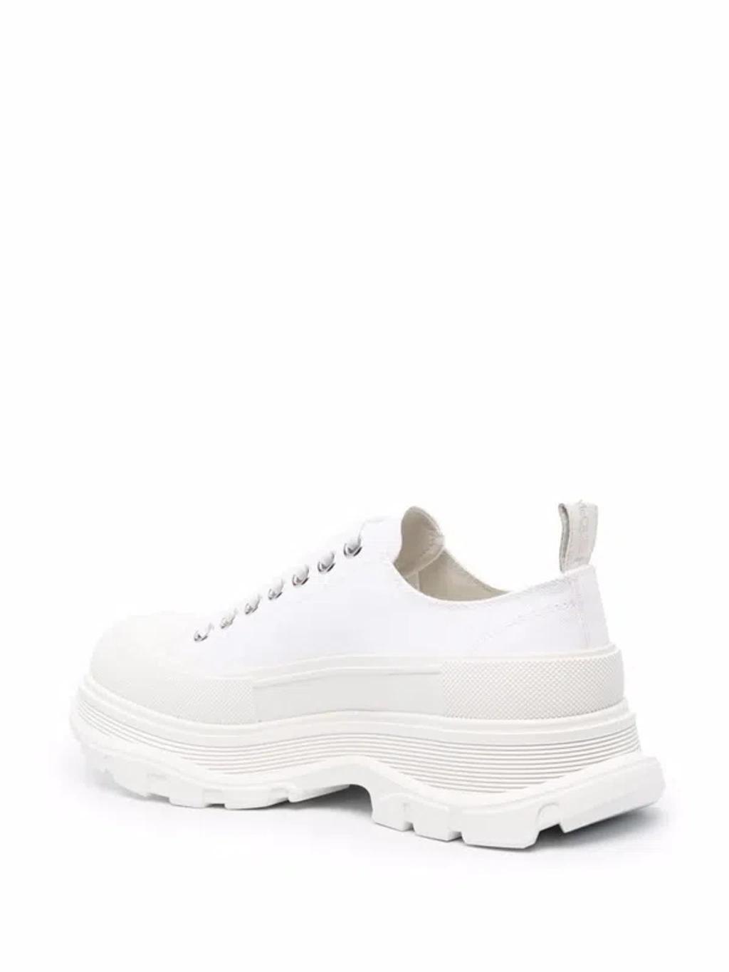 White White Tread Slick Sneakers Product Image