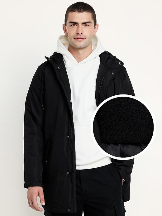 Water-Resistant Sherpa-Lined Parka Product Image