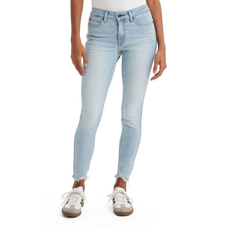 Womens Levis 711 Skinny Jeans Light Blue Product Image