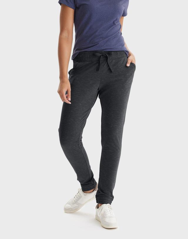 Hanes Women's French Terry Jogger with Pockets Juniper Blue Heather XL Product Image