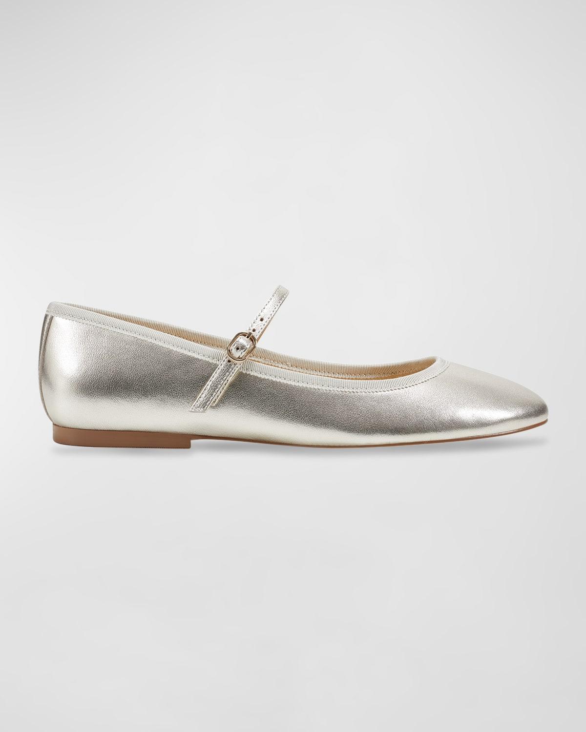 Espina Leather Mary Jane Ballerina Flats Product Image