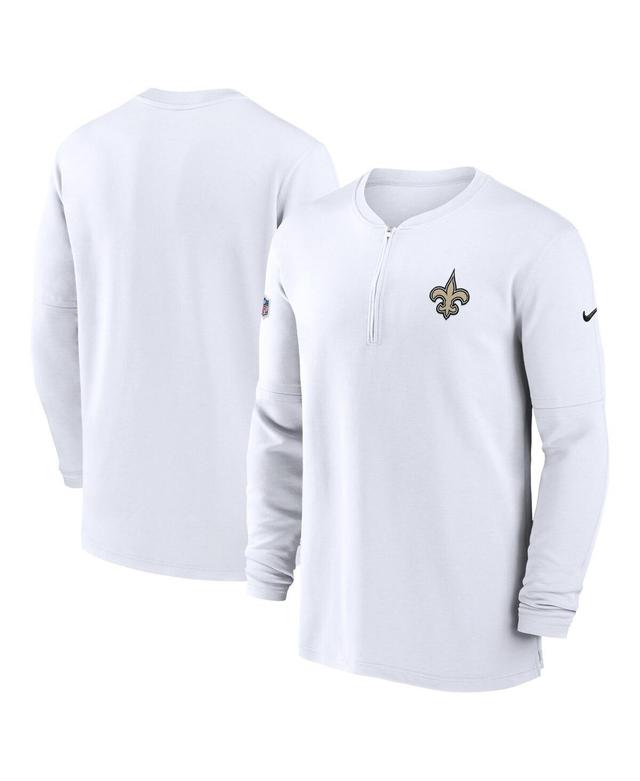 Mens Nike White New Orleans Saints 2023 Sideline Performance Long Sleeve Quarter-Zip Top Product Image