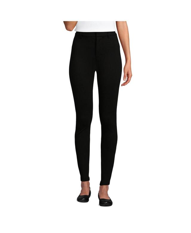 Plus Size Lands End High Rise Ponte Polished Leggings, Womens Product Image