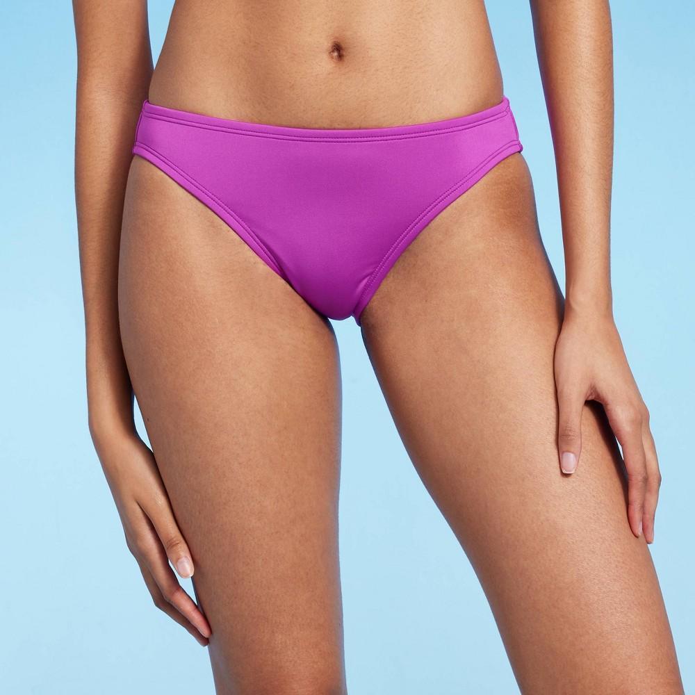 Womens Medium Coverage Hipster Bikini Bottom - Shade & Shore Purple Product Image