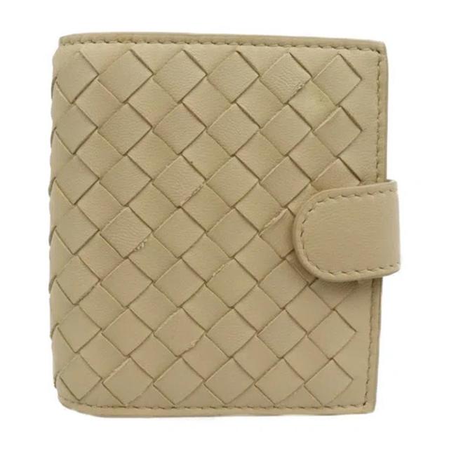 Intrecciato Beige Leather Wallet  () Product Image