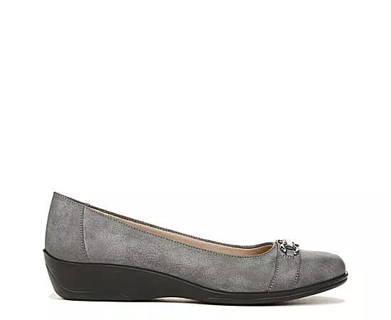 LifeStride Ideal Womens Wedge Flats Grey Product Image