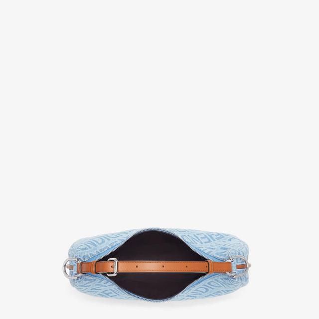 Fendigraphy SmallLight blue denim bag Product Image