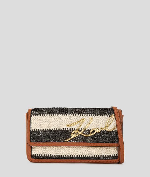 K/SIGNATURE RAFFIA POUCH Product Image