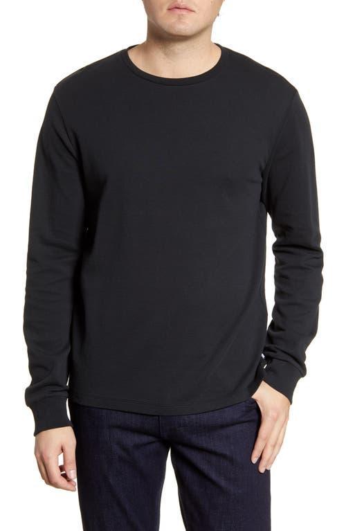 FRAME Duo Fold Long Sleeve Cotton Crew T-Shirt Product Image