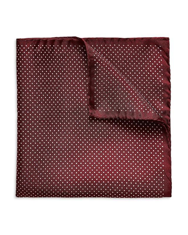 Mens Silk Polka Dot Pocket Square Product Image