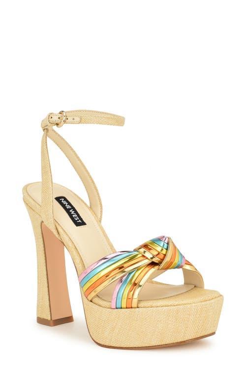 Nine West Irna Ankle Strap Platform Sandal Product Image